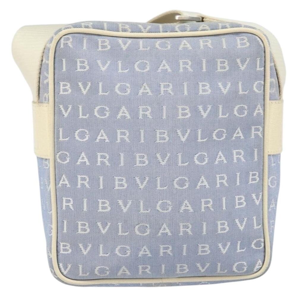 Bvlgari Canvas Shoulder Bag Blue
